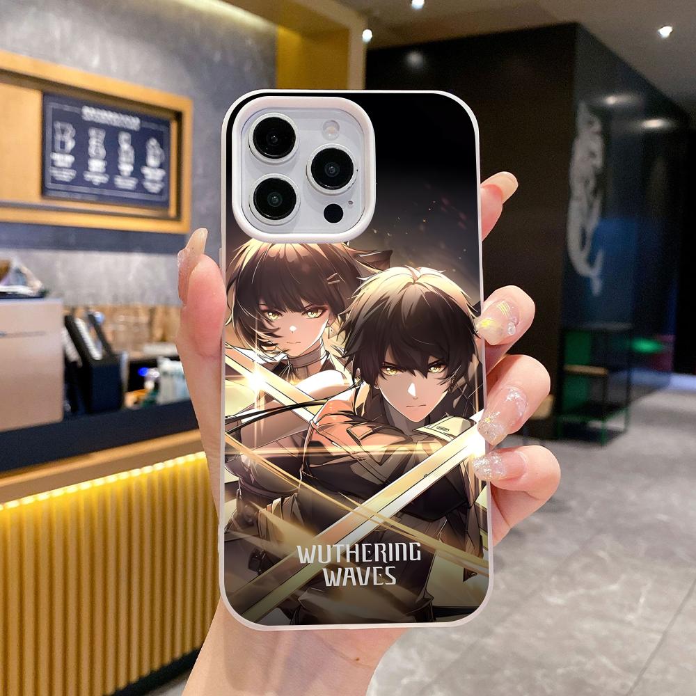 Wuthering Waves Rover Jelly Double layer White Mobile Phone Case for iPhone 17 16 15 14 13 12 11 Air Pro Max Plus Protective