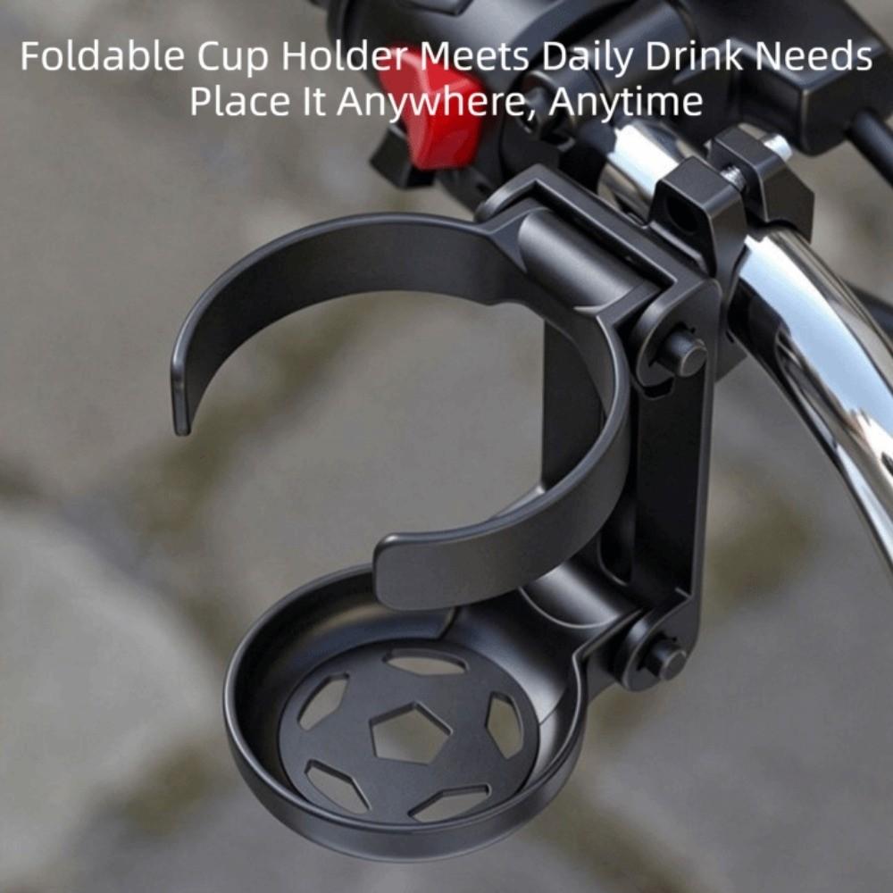 Anti-Slip Foldable Motorcycle Cup Holder 360°  Rotatable Water Bottle Organiser  Travel