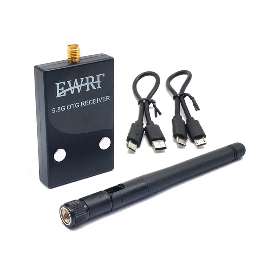 

EWRF 5.8GHz 56CH UVC OTG Audio FPV Receiver 720*480 For Android Mobile Phone Tablet Transmitter FPV Drone Receiver