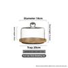 Glass Cake Plate Dessert Display Stand Transparent Dustproof Restaurant Afternoon Tea Food Serving Plate  Style Nordic