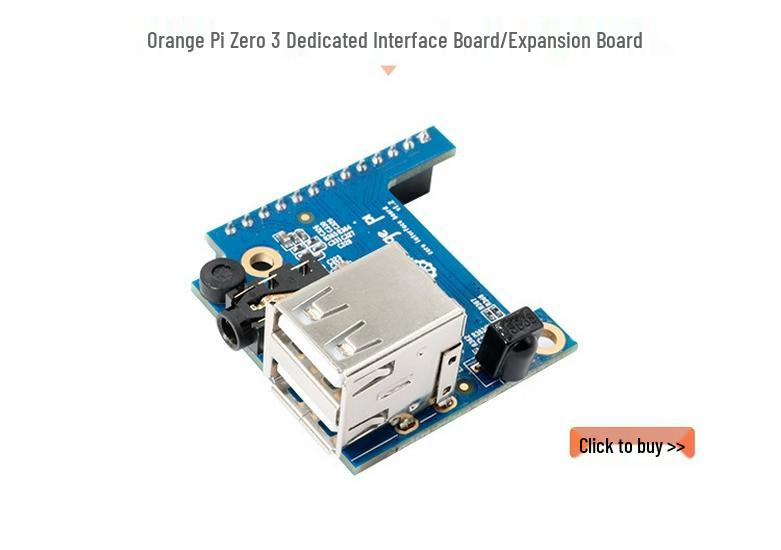 Orange Pi Zero 3 Development Board with Allwinner H618 Quad-Core Processor and Gigabit Ethernet Port