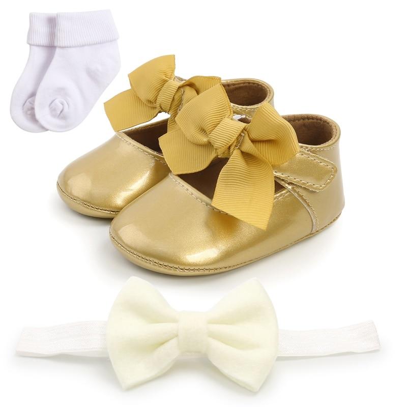 Buy Autumn Baby Girl Cute Crib Shoes Baby Girl Bowknot Toddler Shoes