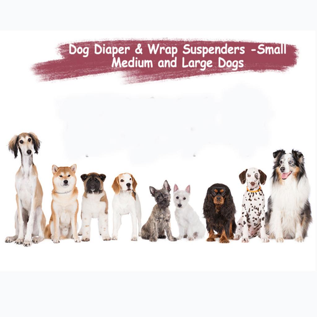 Pet Nappy AntiSlip Suspenders Adjustable Elastic Diaper Belly Band for Cats Dogs Pet Diaper Shorts Fastening Suspender