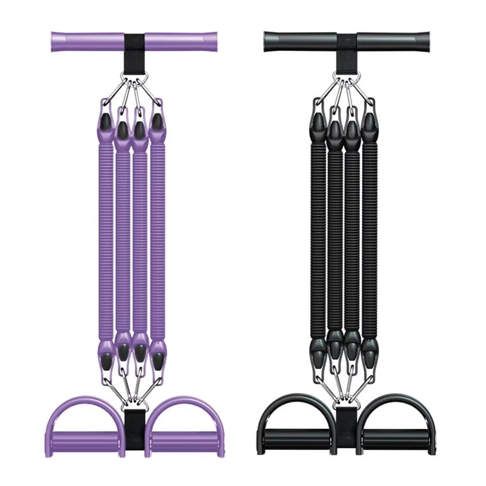 Non-Slip Tension Pedal Ankle Puller with Handles Yoga Sit-Up Leg Stretch Rope Home Gym Workouts