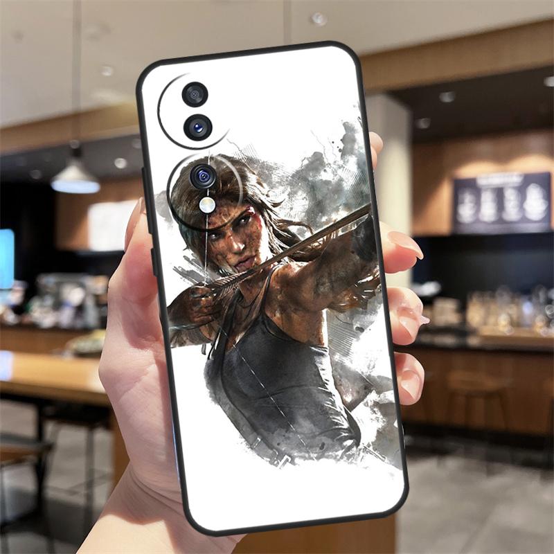 Lara Croft Tomb Raider Case For Honor Magic 7 5 6 8 Lite Honor 400 200 Pro 50 70 90 X8c X9a X9b X9c X9d Win RT Cover