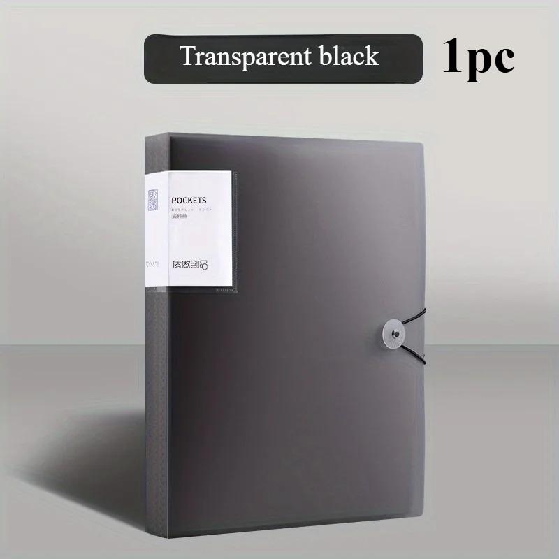 A4 Document Organizer with 60 Transparent Pockets -Multi-Layer Office and School Storage Folder Desk Organizer  Binder,For Paper