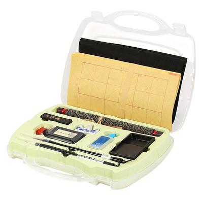 Traditionelles chinesisches Kalligraphie-Set, Pinsel, Stift, Tinte, Wasser, Schreibpapier, Werkzeugkasten, Kit für Anfänger