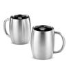 Stainless Steel Thermal Cup Mug for Office Tea Leak-Proof with Lid Coffee Beer Travel Camping Home Tumbler Drinkware 300/420ml