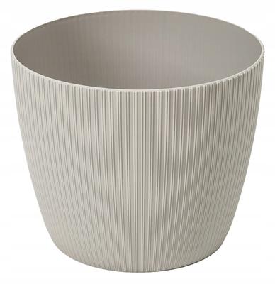 Taupe Flowerpot 18x15 Cm Decorative Plastic Cover Jumper