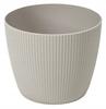 Taupe Flowerpot 18x15 Cm Decorative Plastic Cover Jumper