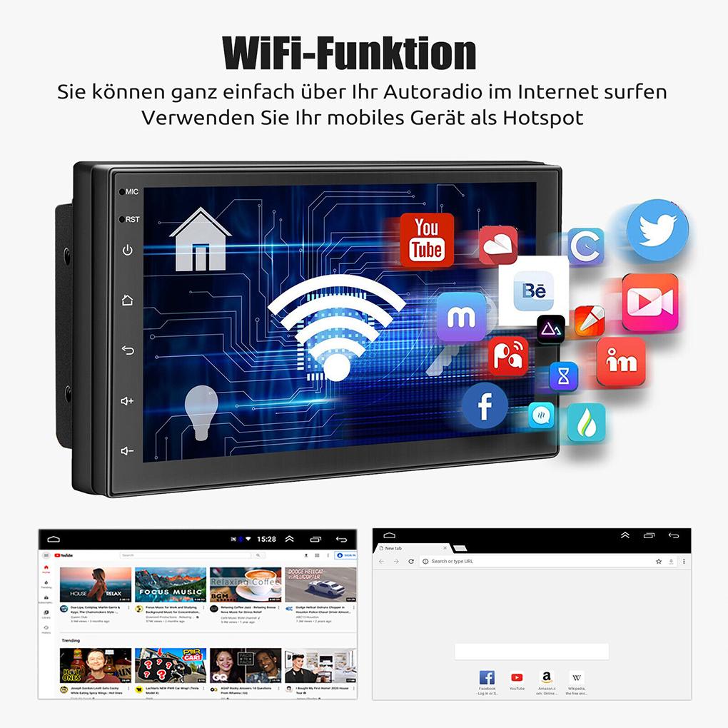 7 Inch 2 DIN Car Screen Android Auto For Apple CarPlay Car Radio Automotive Multimedia Player Car Intelligent Smart Systems