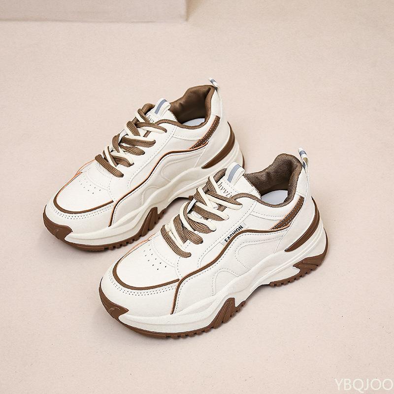 Women's new minimalist comfortable casual single shoe sporty style thick sole increased height wear-resistant women's shoes
