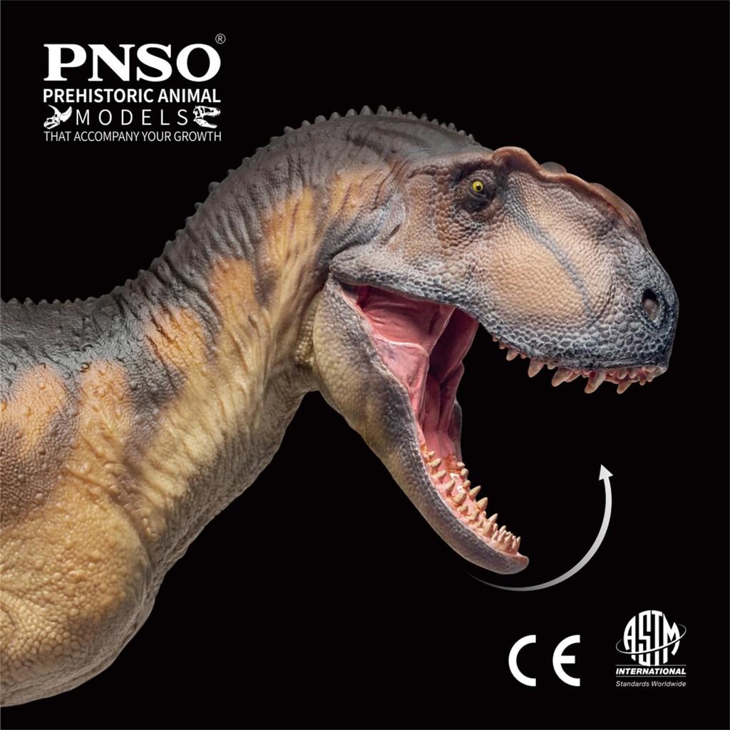 BACALYSO PNSO Growth Series 76 Yangchuanosaurus Da Openable PVC Dinosaur Toy Model Figure, Peng, Allosaurid, 32cm, Mouth,