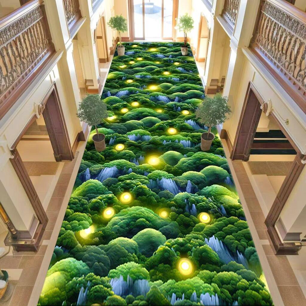 

Килим для коридору готелю, килим для коридору гостьової кімнати, килим для банкетного залу, офісний килим, брудовідштовхувальний, простий у догляді, протиковзкий килимок для підлоги W80*H100CM