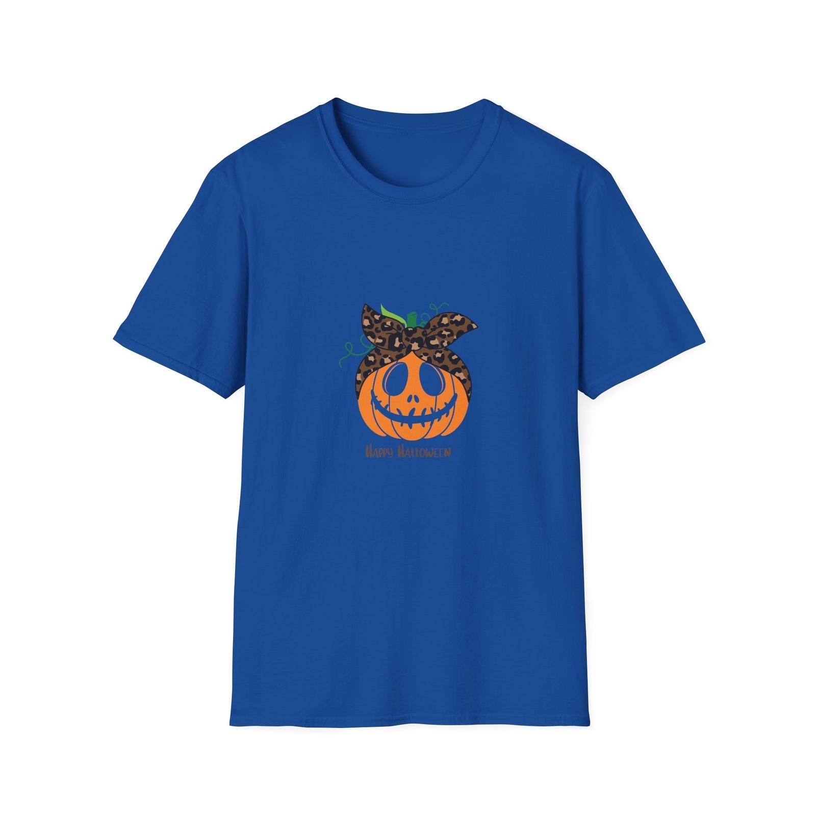 Happy Pumpkin Unisex Softstyle T-Shirt S разноцветный