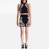 2026 High Street Spring/Summer Halter Neck Beaded Rhinestone Sequin Vest & Skirt Set