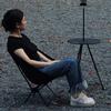 67*50*31CM Camping Moon Chair Lightweight Aluminium Alloy Folding Back-rest Chair Portable Chairs For Outdoor Hiking Fishing