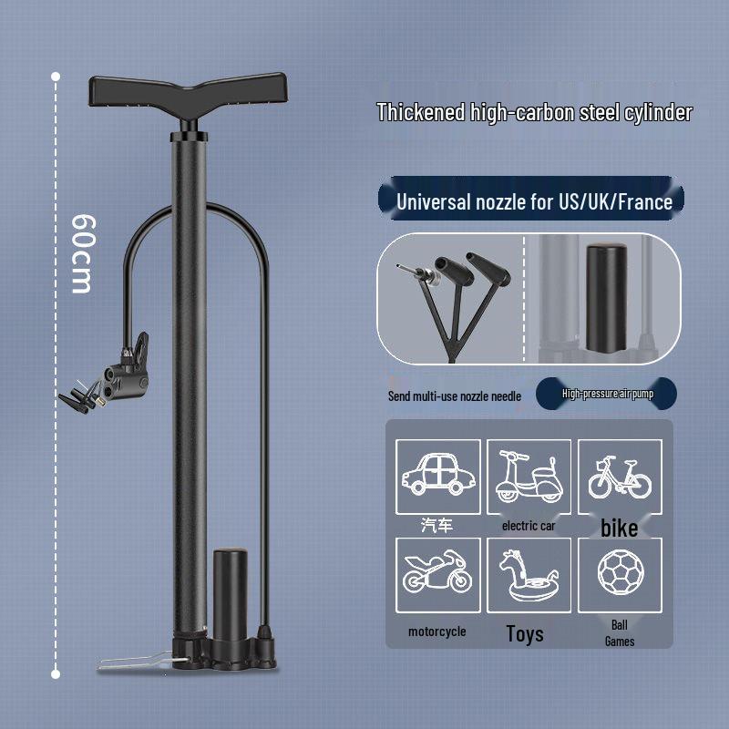 Electric High-Pressure Pump for Bicycles and Basketballs - Ideal for Home Use