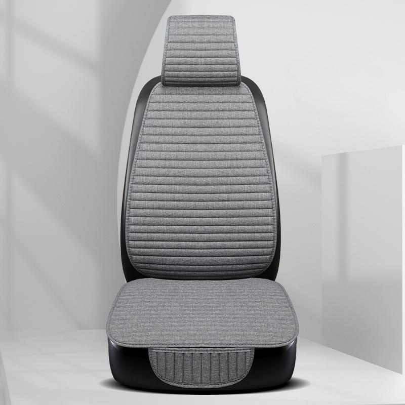 Νέο Ριγέ Λινό Κάλυμμα Καθίσματος Αυτοκινήτου Αναπνέον Αντιολισθητικό Φθορά Τέσσερις Εποχές Γενικής Χρήσης Μαξιλάρι Μονής Θέσης
