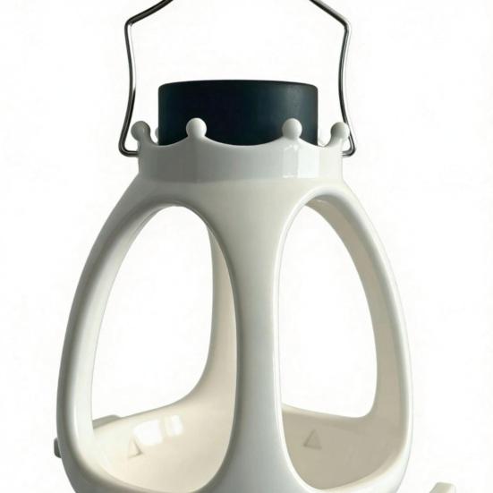 Solar Crown Bird Feeder Outdoor Hanging Bird Feeder Wild Bird Feeder with LED Light for Garden Decor Backyard Accessory