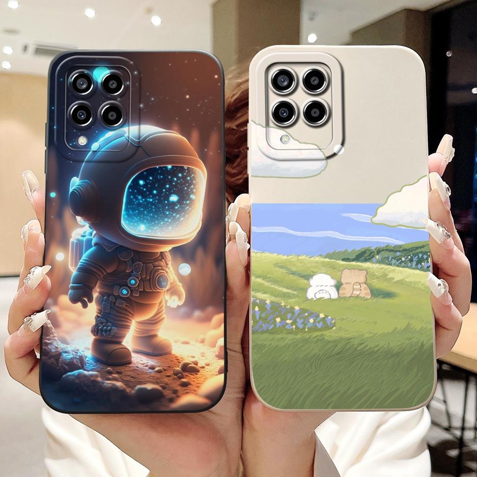 For Samsung Galaxy A12 Case SM-A125F Fashion Candy Painted Cover Full Protection Phone Case For Samsung A12 F 12 Galaxy M12 Bags