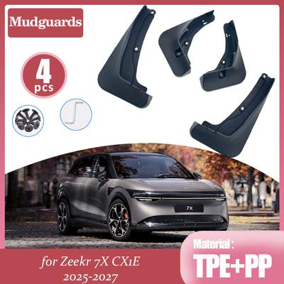 4x Car Mudflaps for Zeekr 7X CX1E 2025 2026 2027 New Splash Guards Mud Flap Mudguards Fender Flare Front Wheel Part Accessories