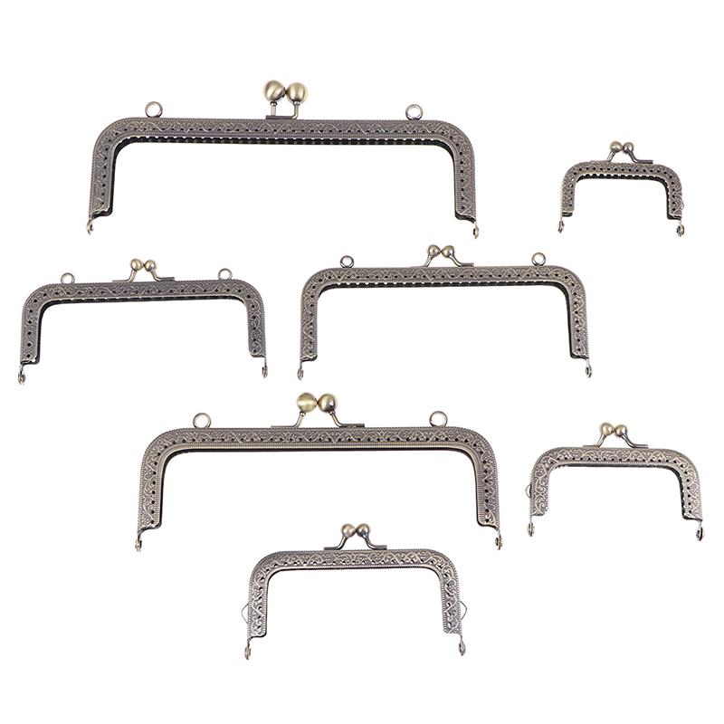 ceng-AIO Square Silver Purse Bag Metal Frame Kiss Clasp Lock Clip Bags Making DIY Craft ceng-AIO Square Silver Purse Bag Metal Frame Kiss Clasp Lock Clip Bags Making DIY Craft