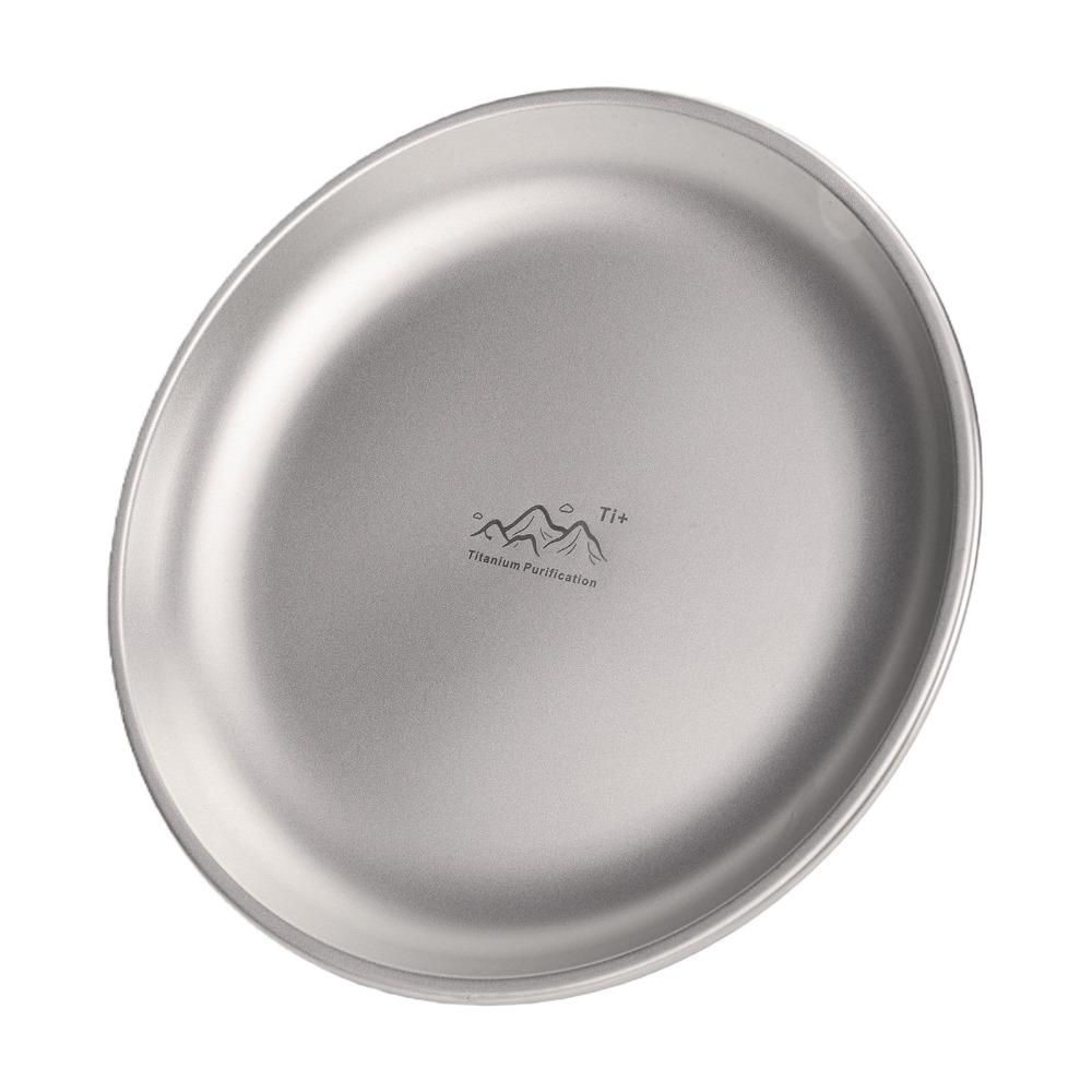 Ultralight Titanium Camping Plate Stackable Backcountry Dinnerware Camping Supplies