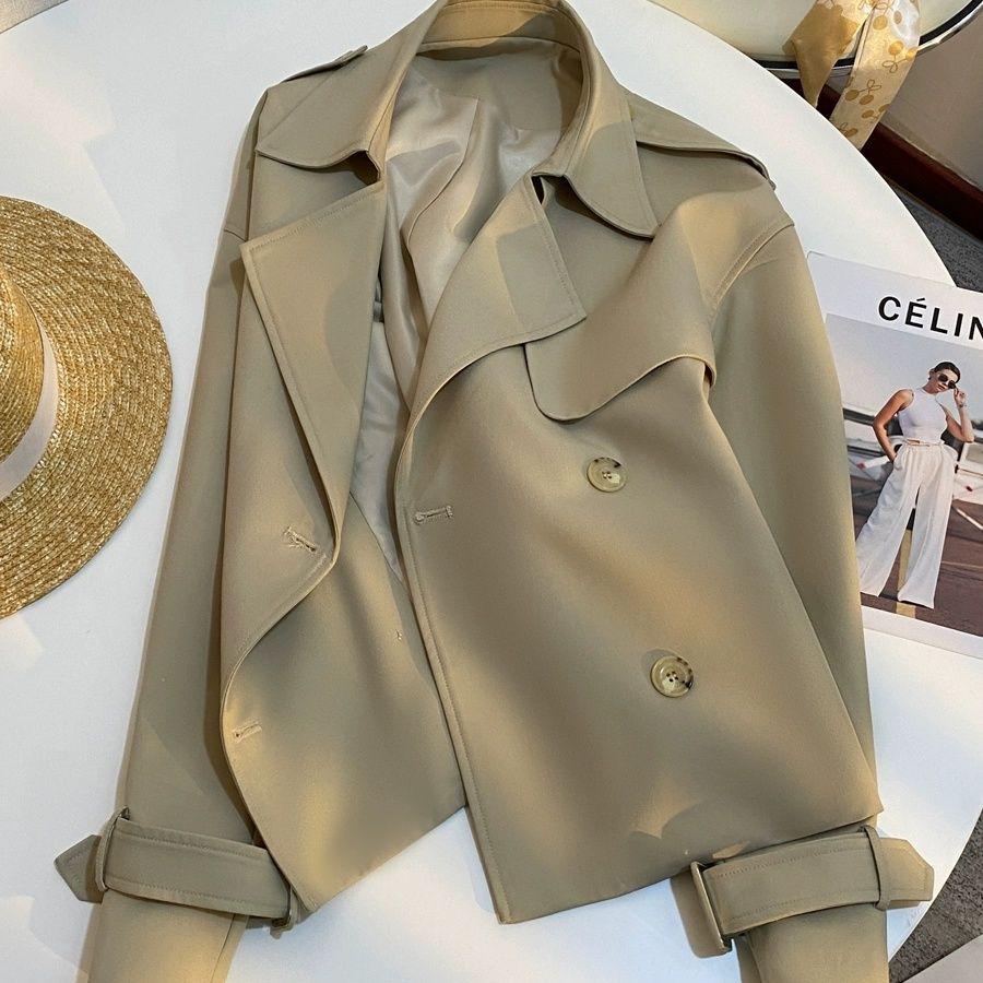 

Женский тренч цвета хаки на осень 2025 года: Стильный, Универсальный и Модный Small хаки