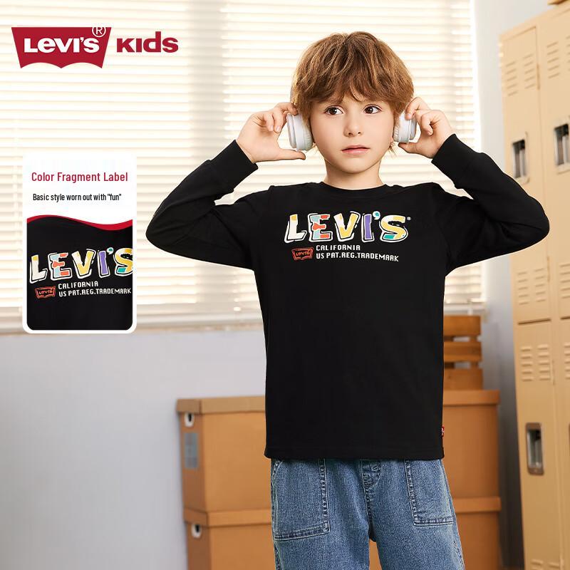 Levi s Boys  Long-Sleeve Cotton T-Shirt M