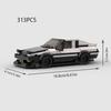 City Car Speed Racer MOC Ae86 GT-Apex Modello Veicolo Blocchi da Costruzione Mattoncini Corse Initial D Supercar Garage Regalo di Natale Giocattoli