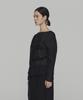 Amomento Sheer Cotton Drawstring Top_Black