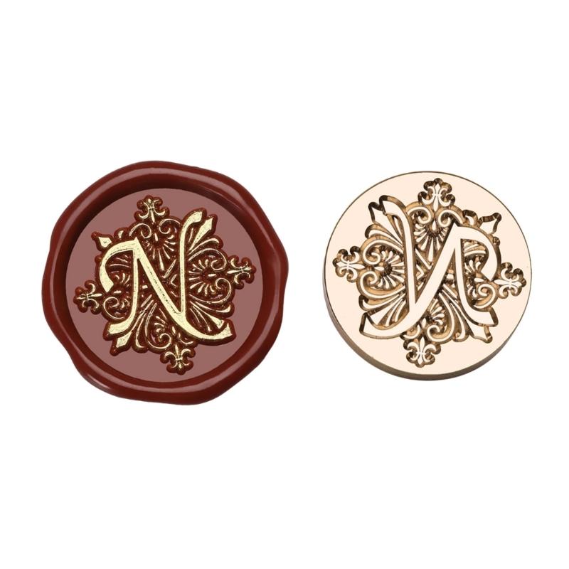 Letter Series Sealing Wax Stamp for Christmas Envelopes Card Wedding Invitation Decorations Capital F Wax Seal Stamp