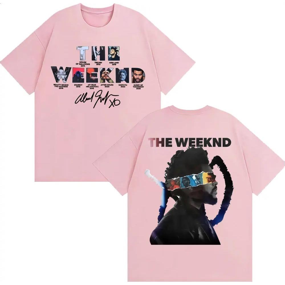 T-shirts The Weeknd After Hours Til Dawn Tournée Européenne Vêtements Homme Mode Style Hip Hop T-shirt Coton Surdimensionné T-shirt