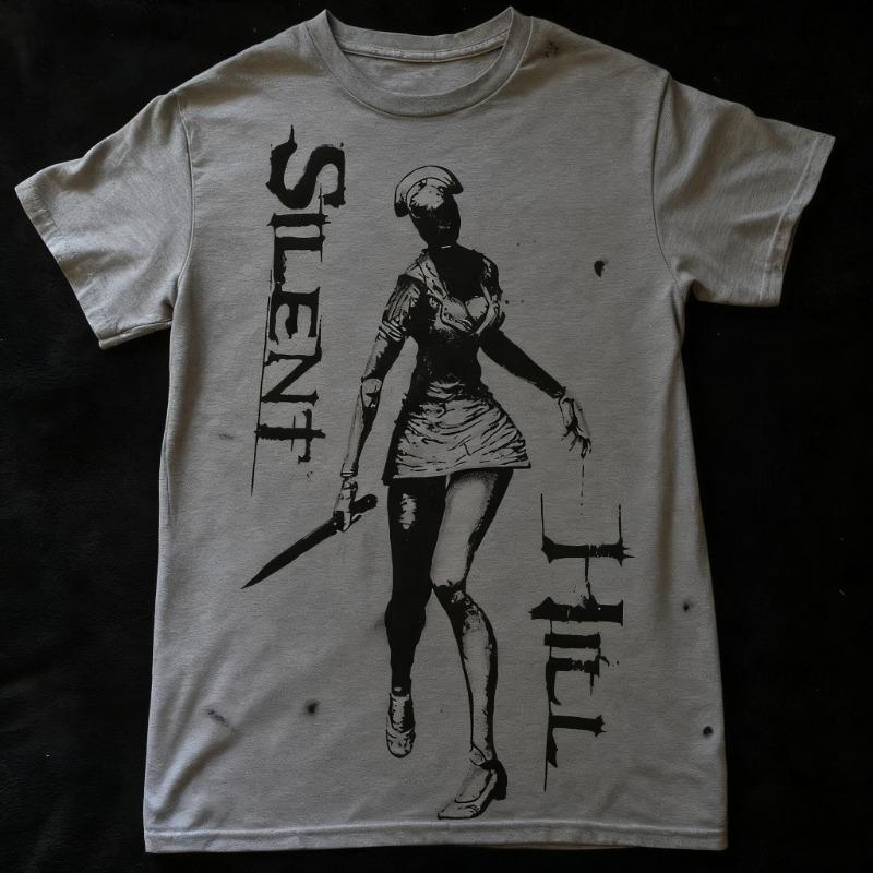 2000er Amerikanisches Retro Gewaschenes Kurzarm-T-Shirt für Herren Y2k Oberteil Horror-Print Damen Freizeit Streetwear Emo Girl Baumwoll-T-Shirt