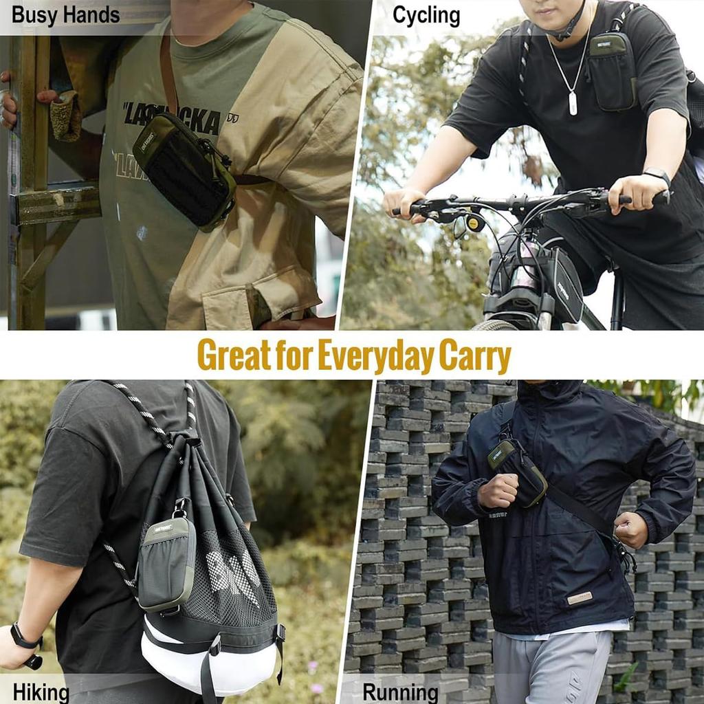 HOUSON Tactical Molle EDC Small EDC Tool Cell Phone Tool Holder Bag for and Camping Pouch, Bag, Bag, Organizer, Sports, Hiking,