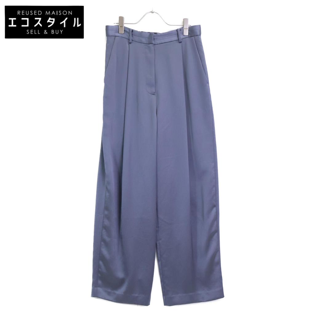 CLANE 15110-7252 23AW Gray Satin Slacks Pants Bottoms 2 grayUsed