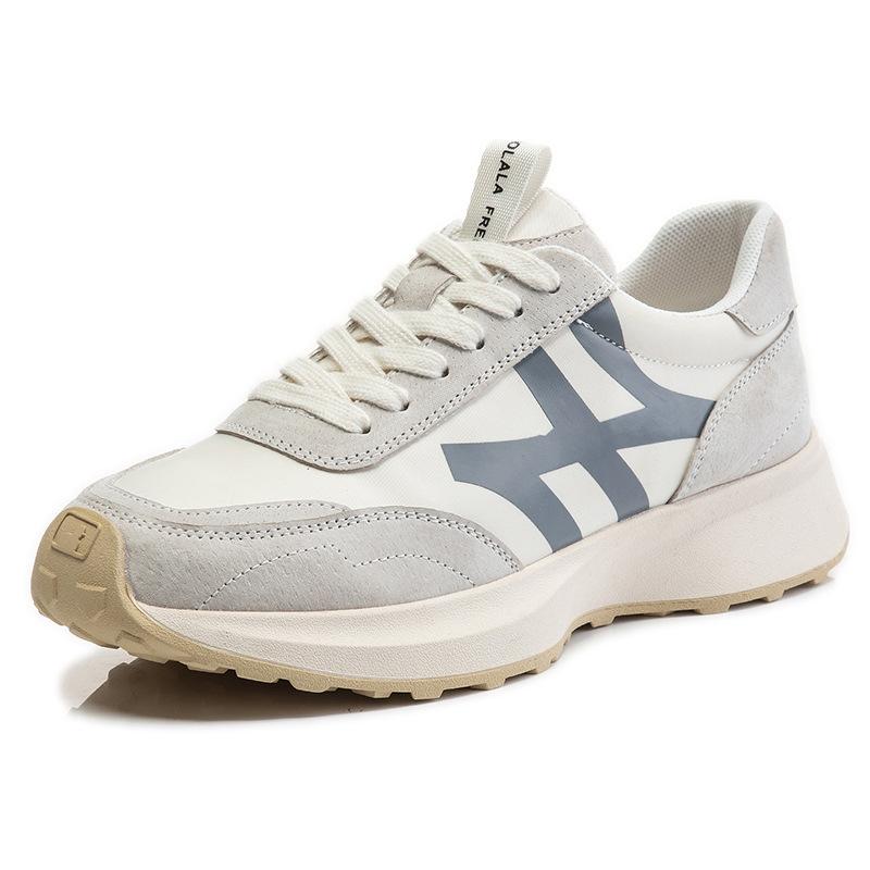 Sneakers women's spring 2025 new Forrest Gump shoes women's casual flat leather women's shoes running shallow mouth dad shoes tide