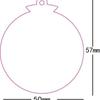 New acrylic Christmas pendant can be graffiti handwritten DIY round transparent Christmas decoration crafts