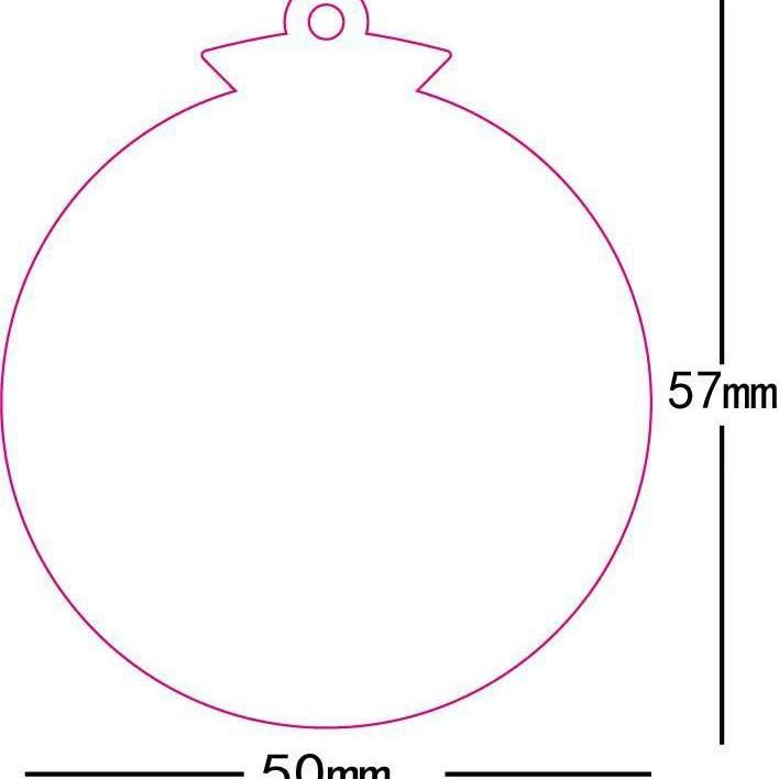 New acrylic Christmas pendant can be graffiti handwritten DIY round transparent Christmas decoration crafts
