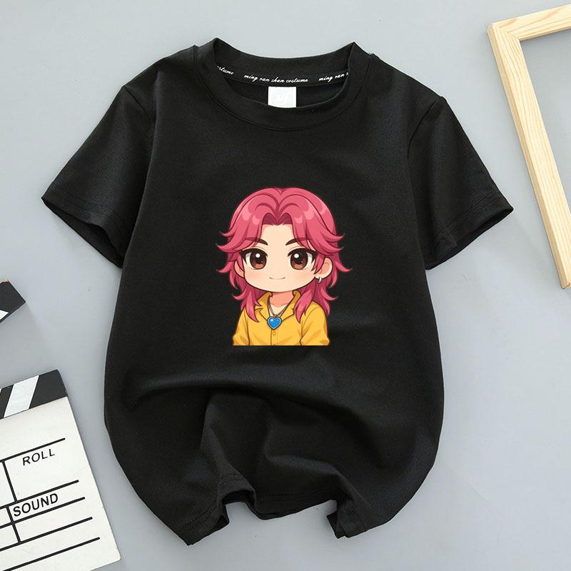 Summer Round Neck 3D Printed Top Fashionable Casual Short Sleeved Children's Boy and Girl Kids Unisex T-shirts