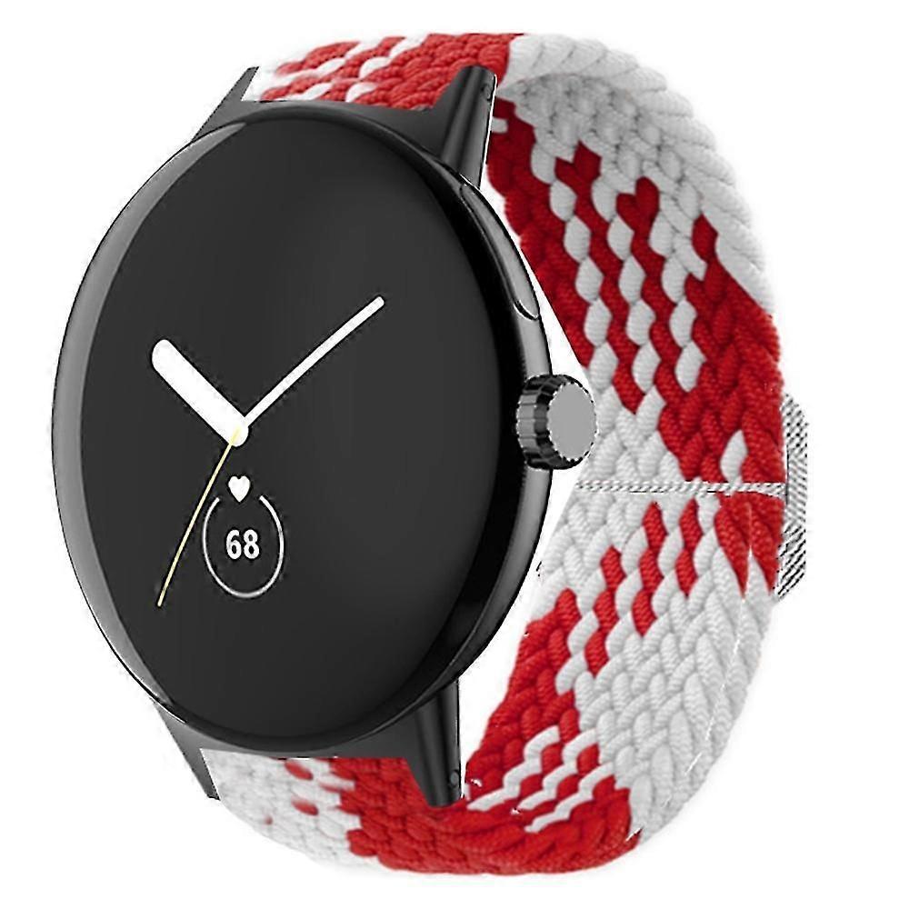 Weave Nylon Strap For Google Pixel Watch Band Rainbow Color Bracelet Replacement Designed