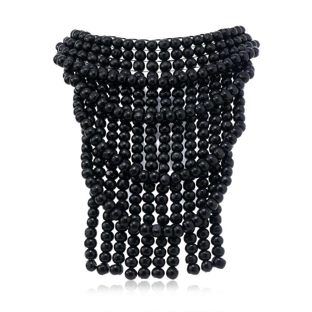 Ethnic Style Wooden Jewelry With Geometric Pendant For Casual Wear