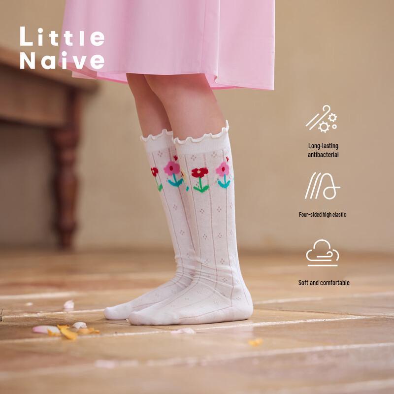 

Girls Floral Hollow Mid-Calf Socks 6-8 Years