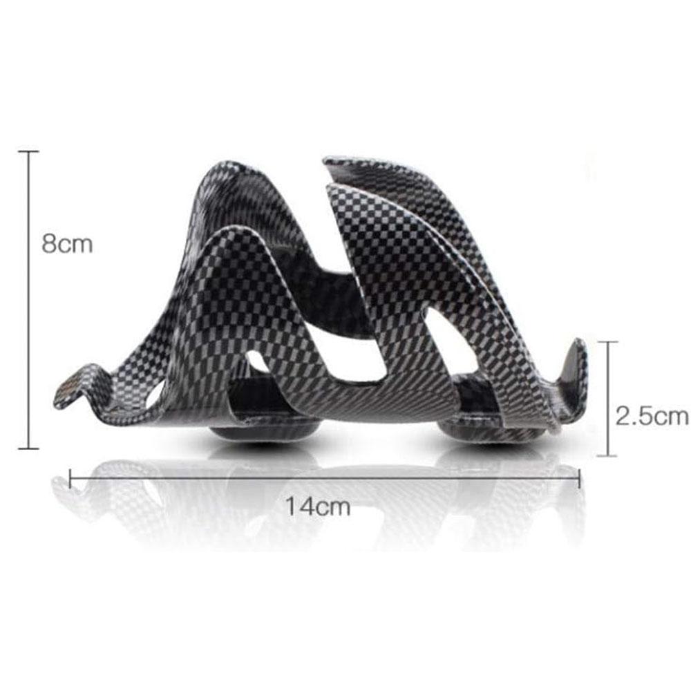 

Велосипедный держатель для бутылки Велосипедный подстаканник Узор из углеродного волокна Легкий Держатель для бутылки для дорожного горного велосипеда светло-серый