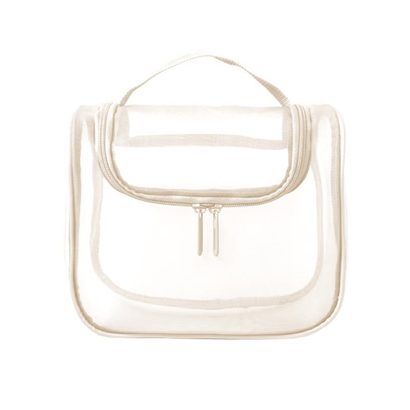 New Multi-Functional Cosmetics Storage Bags Curved Mesh Portable Makeup Bag Women's Large Capacity Toiletries Washbag