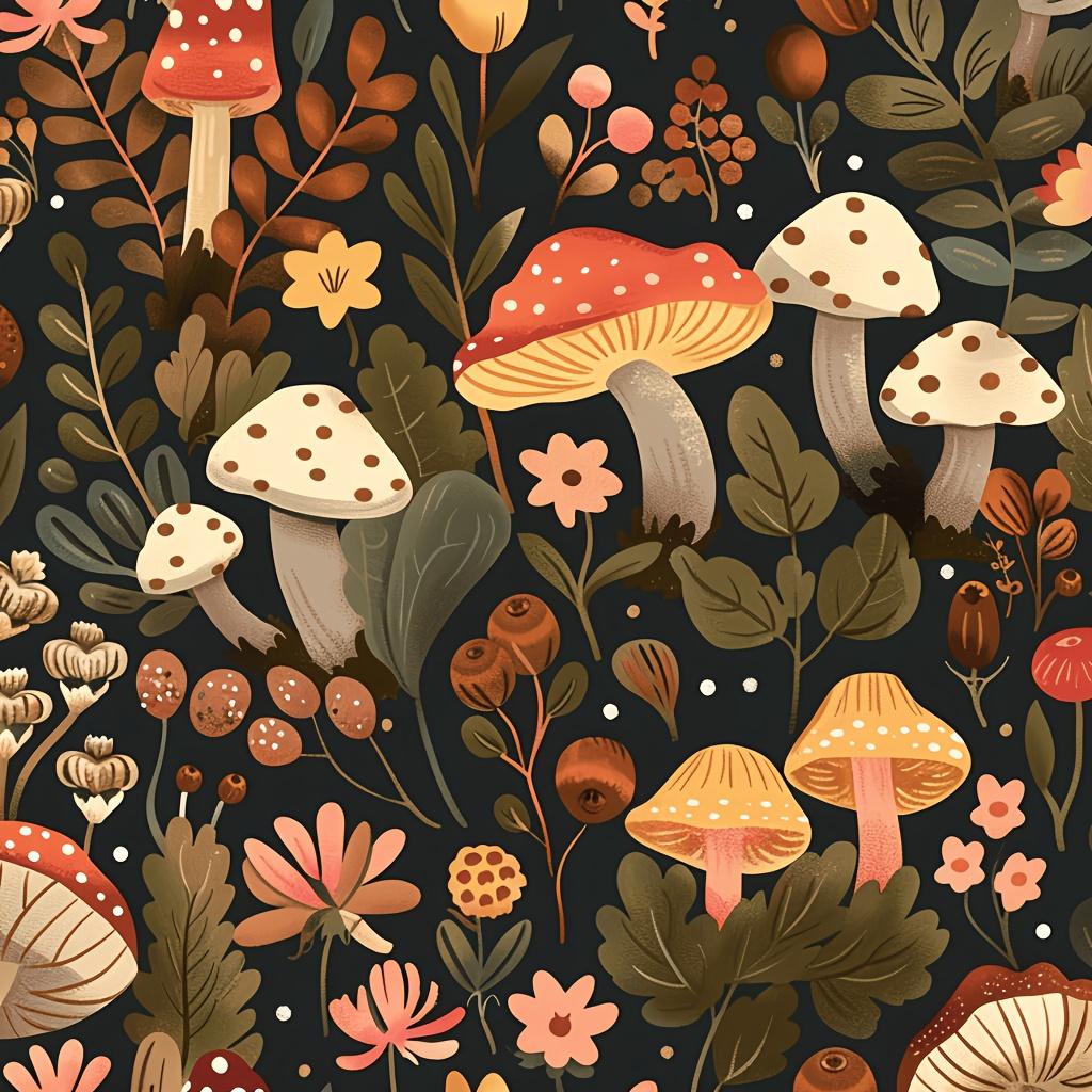 

Грибной и цветочный гобелен Уникальный художественный дизайн для декора дома Привносит природу, очарование и красоту в любую комнату 74x94cm(29x37in)