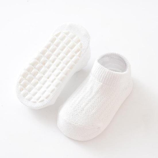 5 Paar Frühling Sommer Neugeborenen Babysocken Einfarbig Säugling Baby Bodensocken Weiche Baumwolle Anti-Rutsch Bootssocken Für Mädchen Jungen 0-5