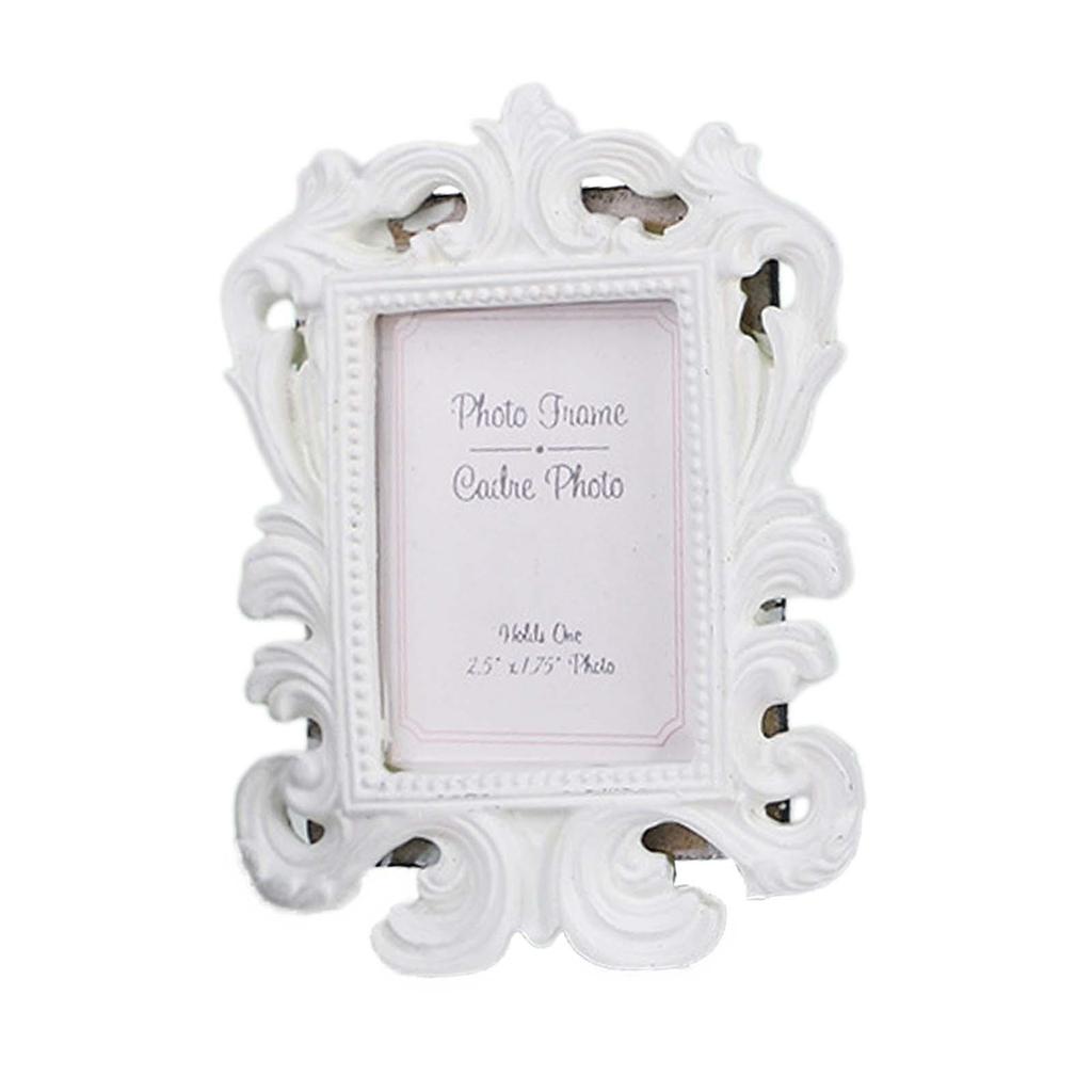 Bilderamme Antikk Fotoramme Liten Fotoramme Ornamentert Klassisk Bordplate Fotoramme Foto Bildeholder for Skrivebord Gave