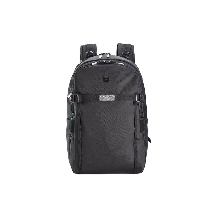 Fila Fitness Casual Large Capacity Zipper Closure Fabric Backpack Mini Men backpack Deep-Black A13M421101FBK Pitch Black,Extra Small